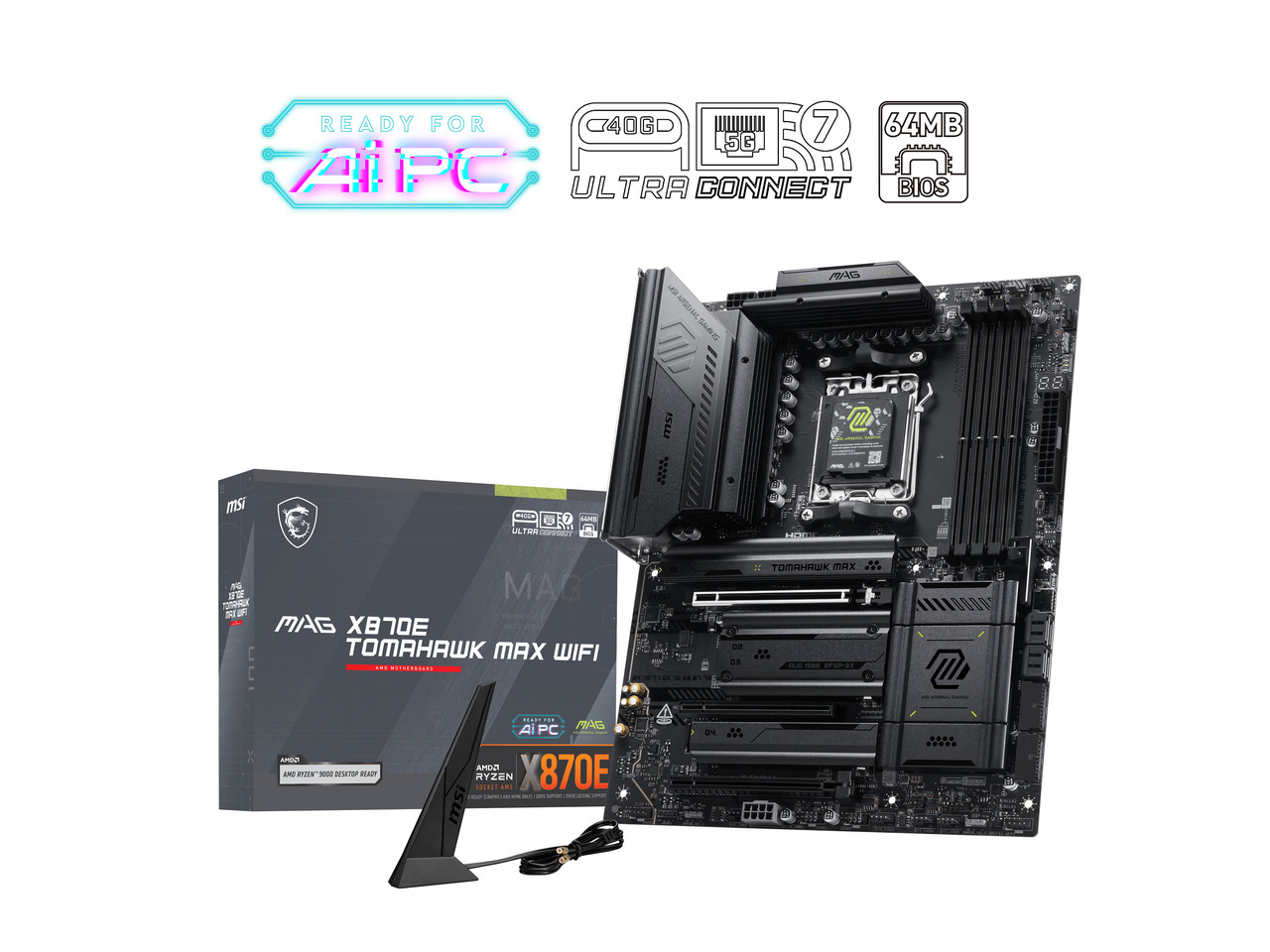 Carte mère MSI MAG X870E TOMAH - X870E Atx Motherboard avis et prix